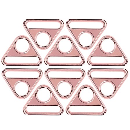 10 st justerbara spännen 38 mm zinklegeringsmaterial multifunktionella lätta bärbara bagagetillbehör roséguld