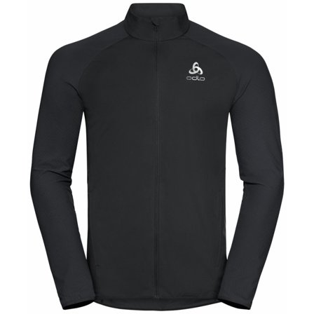 Odlo Men's Zeroweight Warm Hybrid Running Jacket Men unlined workout jackets Black L