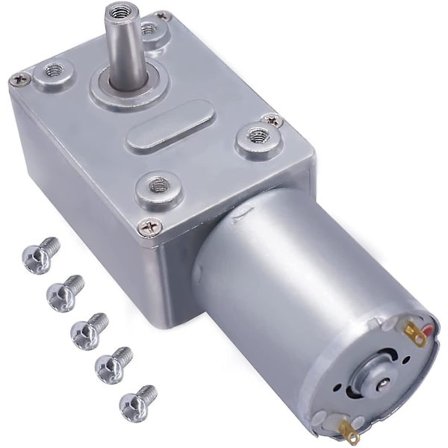 DC 12V 25rpm Turbo Worm Mikro Gearmotor 13mm Aksel