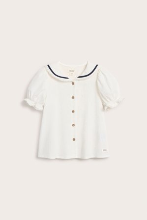 Newbie | Pitsisomisteinen merimiespusero | Luonnonvalkoinen