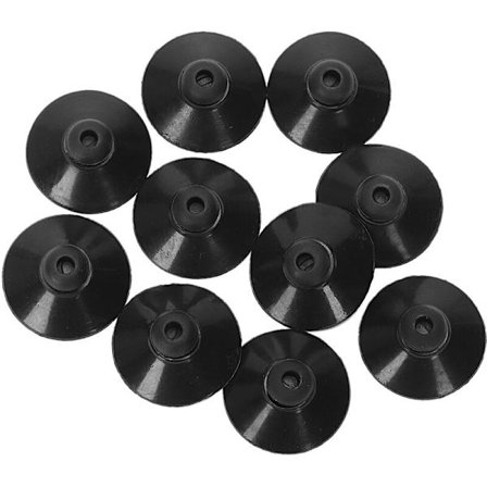 10 x Sorte Gummikop 27mm Sugeskop Sugeskop Klip til Akvariepumpe