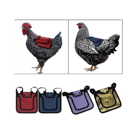 4 delar premium kycklingsadel för höns och tuppar, utomhushönssadlar med justerbar rem, 7,5
