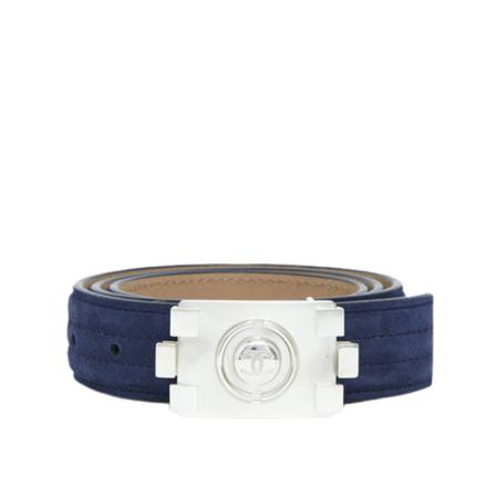 Chanel Vintage, Pre-owned series belt Grijs, Dames, Maat:ONE Size,Zilver