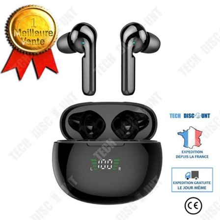 Bluetooth-hörlurar - TD - Digital visning - HIFI-ljudkvalitet - Vattentålig - In-ear