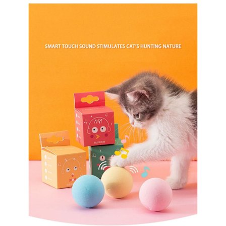 Elektrisk Cat Ball Automatisk Rolling Ball Cat Interactive Toys