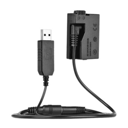 -E8 Dummy Batteri med DC USB Adapter Kabel Bank Erstatning for LP-E8 for 550D 600D 650D 700D DSLR Kameraer