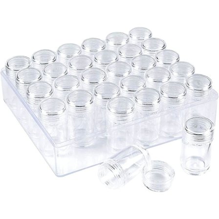30 Rutor Diamant Broderi Förvaringslåda Transparent Nagelfil Bead Förvaringslåda (d-583-a)