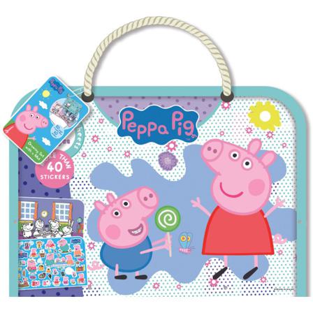 Peppa Pig Stort Pysselpaket Med 40 Klistermärken Greta Gris