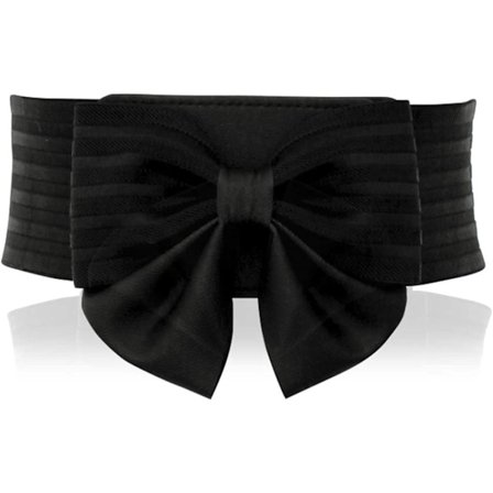 Søt bred elastisk belte med sløyfe for kvinner - Klestilbehør S