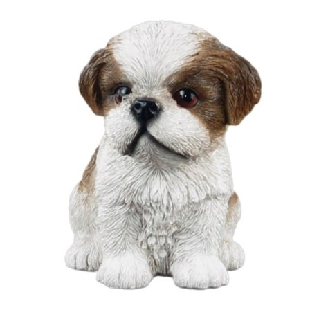 Yndig Hundestatue Hvalp Resin Håndværk Stue Kunstværk - Perfekt