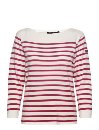 Striped Boatneck Cotton Jersey Tee Patterned Polo Ralph Lauren