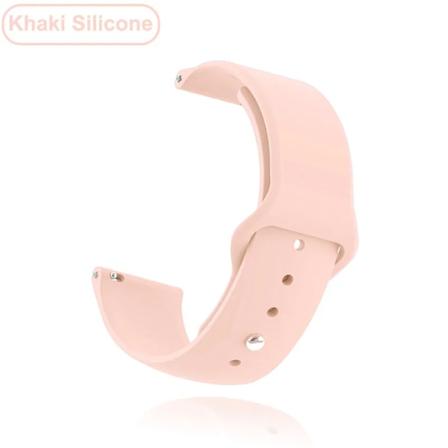 Nya 18 mm 20 mm 22 mm remmar för Garmin Venu 2S Armband Vivoactive 3 4S 4 Forerunner 245 645 Galaxy Watch 4 Classic 42 46 mm Rosa Silikon Pink 
