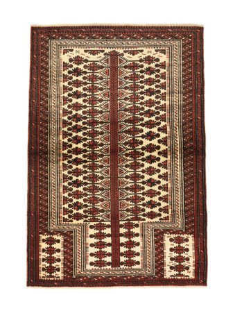 Baluch Rug Hand Knotted 102X150 Brown/Black Persia