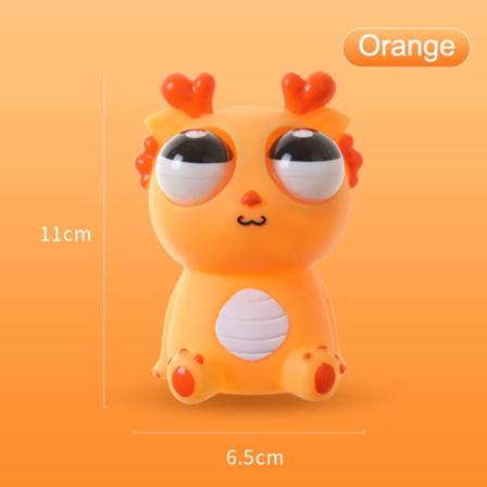 Tegneserie Nypa Toy Eye Popping Rød Drage Rolig Eyeball Doll Toy C one size C one size