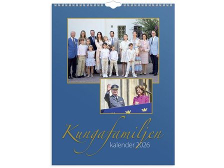 Burde Väggkalender Kungafamiljen 2026 - Lyreco - Almanackor och kalendrar - Väggkalendrar - Bildkalendrar