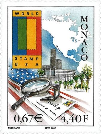 Monaco - Frimærkeudstilling Anaheim USA - Postfrisk frimærke