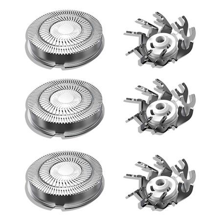 Ersättningshuvuden för Flyco Shaver FR8, Elektriska rakapparater Ersättningshuvuden, Vattentäta ersättningsblad för herrrakapparater, 3-pack