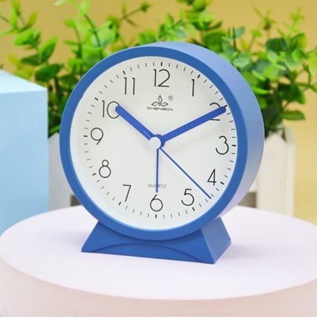 Liten Nattbordsvekkerklokke BLÅ