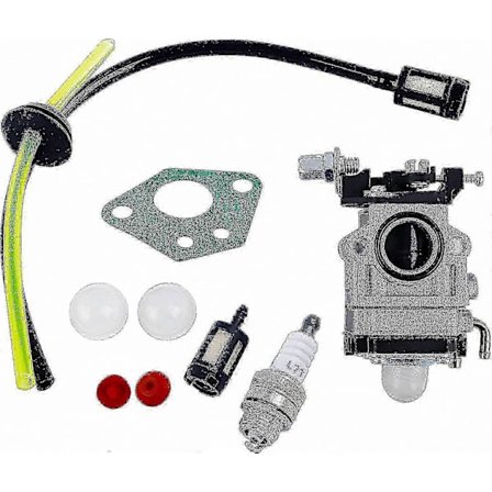 Trimmer Förgasare Ersättningskit med Packning, Slang, Tändstift & Bränslefilter (1 Set)