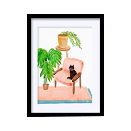 Puinen valokuvakehys Kuvakehys MUSTA