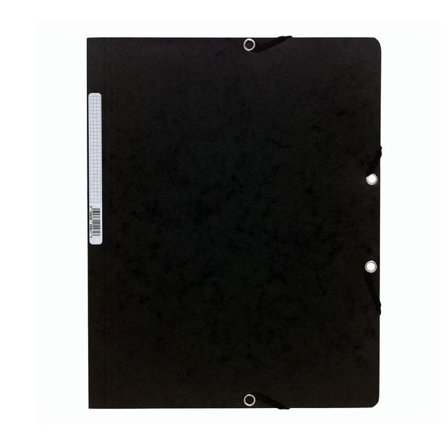 EXACOMPTA Gummibandsmapp A4 svart - Lyreco - Kontorsmaterial - Mappar och plastfickor - Gummibandsmappar 3-klaff - Kartong