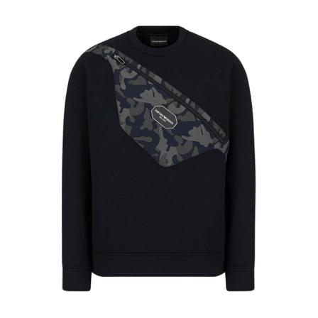 Emporio Armani, Sweatshirt Blauw, Heren, Maat:M