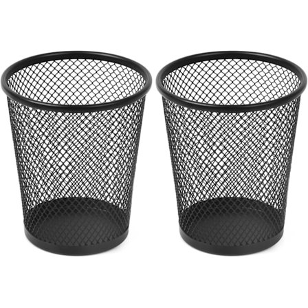 To metalnet penholdere, skrivebordsorganisatorer, egnet til kontorer, hjem, klasseværelser og opbevaring af papirvarer