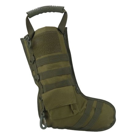 1. Nylon Taktisk Julestrømpe Oppbevaringsveske Militær Tilbehørsveske for Utendørsbruk (Armygrønn)