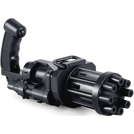 Bærbar Boblepistol, Gatling-stil Leke med Oppladbar Funksjon for Rike Bobler, Lekkasjesikker Design Sikrer Trygg og Sølefri Lek