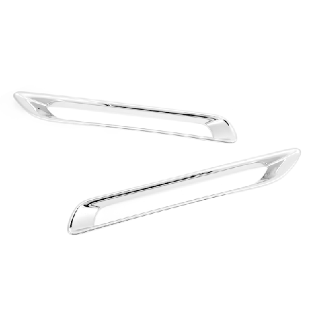 2 stk. Baglygte Ramme Dekoration Dækning ABS Krombelagt Udskiftning til RAV4 2019‐2021