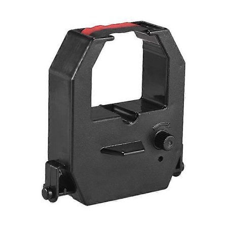 Farvebånd til stempelur, rød og sort blækfarve, til elektronisk stempelurmaskine til kontoret