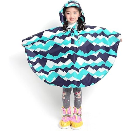 Barnregnrock Poncho Lätt Regnrock Barn Regnrock Po
