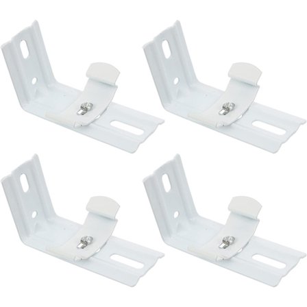 4-delt vertikal lamells L-formet brakett, lamells gardin skinne