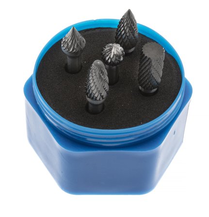 PELA 507786 Hårdmetallfilsats 5 delar, Fräsa & hyvla