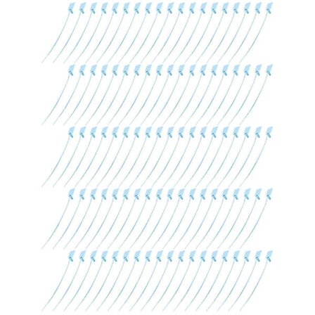 100 Plastforseglingsetiketter, nummererte strips, engangs selvlåsende skilting for forsendelse, 250m