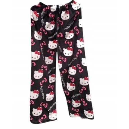 Sarjakuva HelloKitty Flanellipyjama Naisten Pehmoinen Paksu Eristävä Pyjama 1 1 XXL 1 XXL