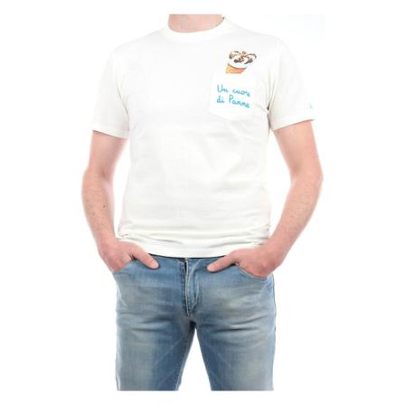 Mc2 Saint Barth - T-shirts - Vit - Herr - Storlek: S, Herr, Storlek: S
