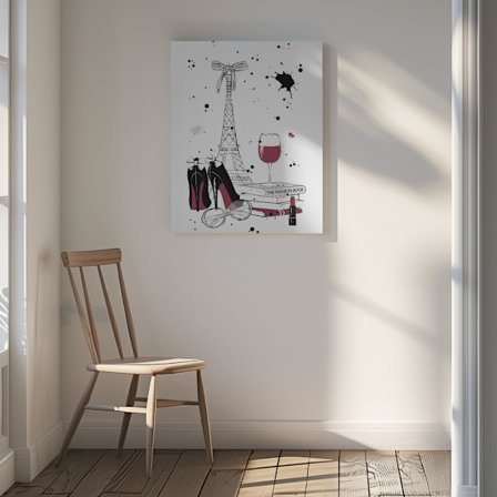 Living in Paris Canvastavla 30x40 cm