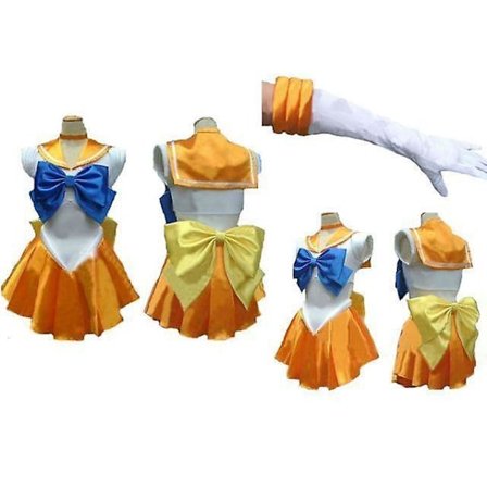 Pretty Guardian Sailor Moon Japanese Cartoon Movie Cosplay Girl Mercury Moon Mars Dress