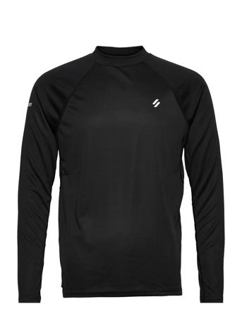 Train Mock Neck Top Black Superdry Sport