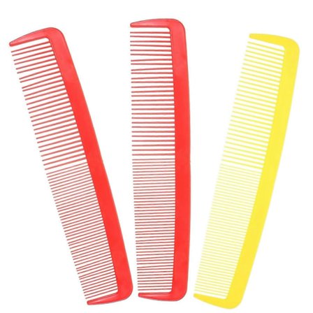 Skönhetskammarset för fest och karneval - 3 st - Stor kam för karneval, Halloween, clowner, rolig kam, stor kam