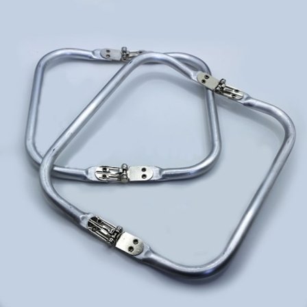 Aluminiums Innvendig Rørformet Ramme, 2 Stykker Rørformet Innvendig Hengsel Dokterveske Ramme, 2 Størrelser Metall Veskeramme Håndveske Håndtak 