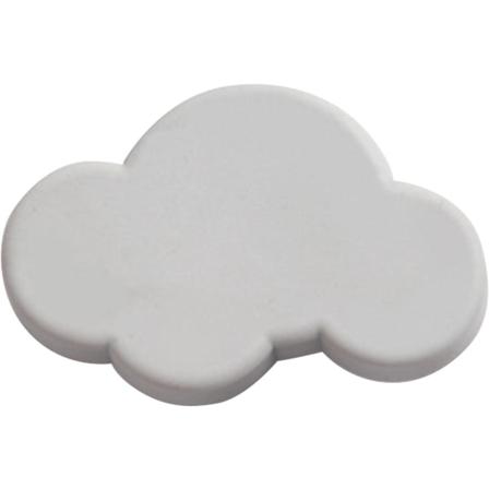 Bløde gummiknapper, 6 stk. tegneserieformede skyformede skabsknapper til børn