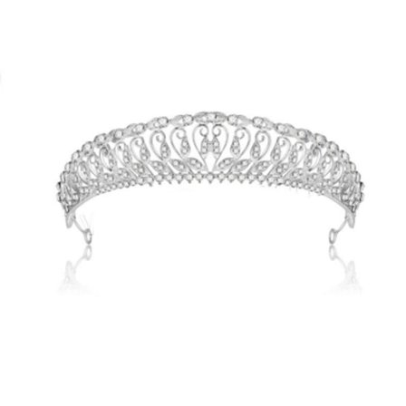 Kristall bryllup hårkrone tiara