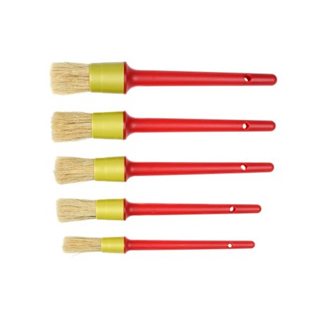 Penselset syntet 5-pack rund