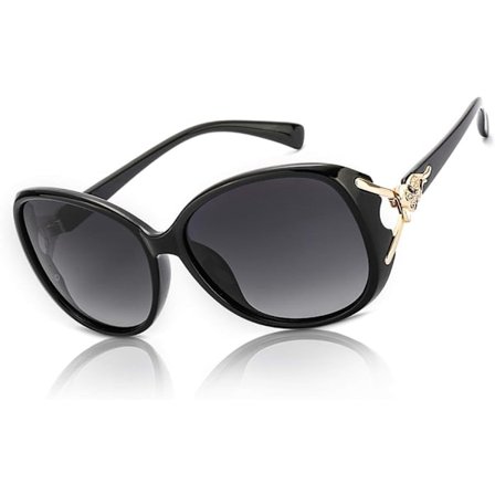 Solglasögon för kvinnor Trendiga Polariserande Solglasögon Överstora Solglasögon Dam Solglasögon UV-skydd