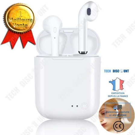 Bluetooth-headset - TD - Mini In-ear hörlurar - Trådlös - Magnetisk uppladdning - Vit