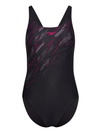 Speedo Womens Hyperboom Placement Muscleback - Black - 34