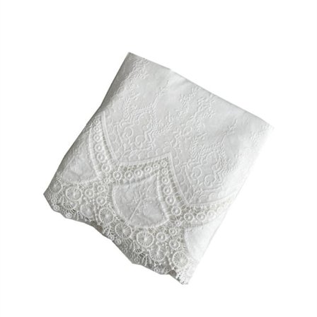 Dug, Blonde Dug Rektangulær Vintage Broderet Blonde Dækkeserviet Til Bryllupsfest, Baby Shower, Formel Spisning, Udendørs Efterårsbord