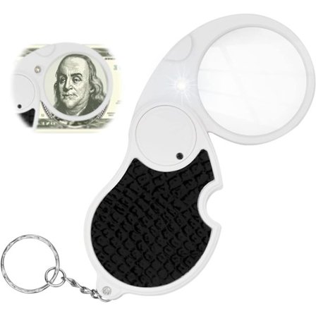 Förstoringsglas med Belysning, Hopfällbart Förstoringsglas med 5X L, ZQKLA